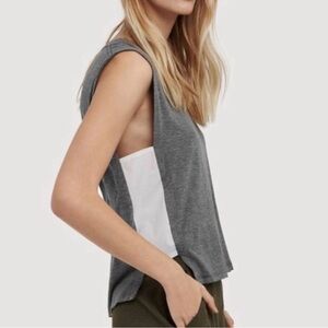 Kit and Ace Something on the Side Grey Tank Top